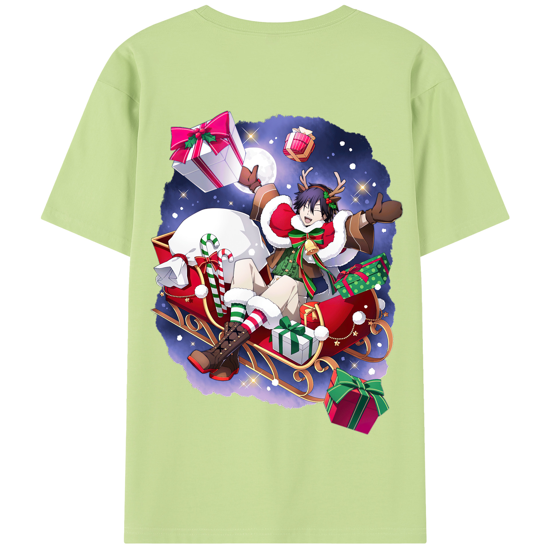 （画像用） 文豪ストレイドッグス Bungo Stray Dogs 綿100％半袖Tシャツ（背面プリント）